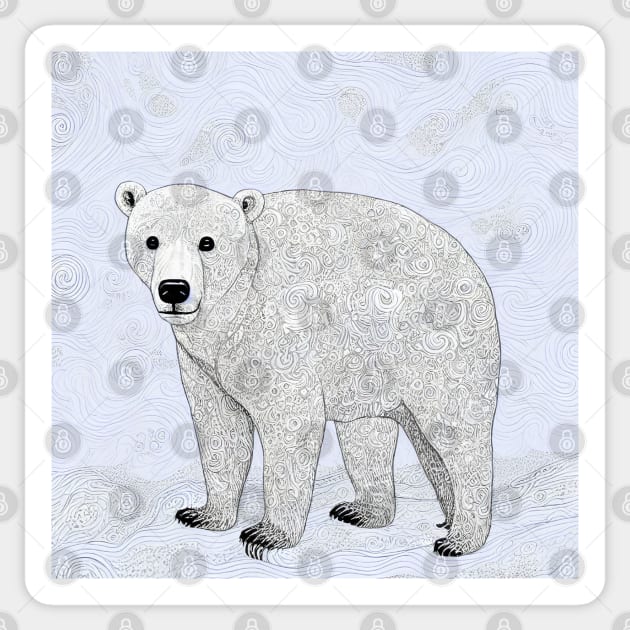 Polar Bear Sticker by rachelboucher